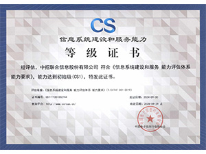 CS1级-信息系统建设和服务能力登记证书